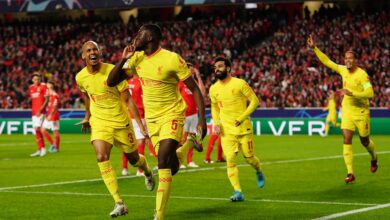 Liverpool FC win tight Champions League quarter-final first leg at Benfica Lisbon