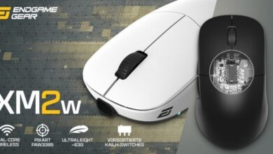 Endgame Gear XM2w: Ultra-light wireless professional mouse announced