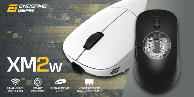 Endgame Gear XM2w: Ultra-light wireless professional mouse announced