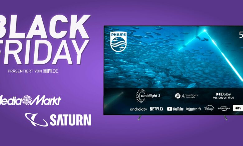 OLED televisions from Philips at MediaMarkt and Saturn on Black Friday a whopping 800 euros cheaper